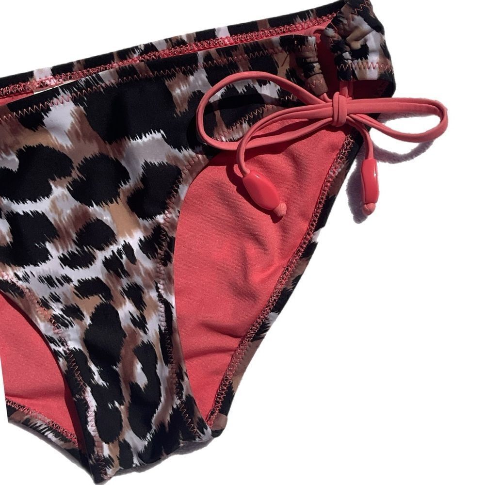 Cheetah Print String Bikini Bottom - Picture 4 of 12